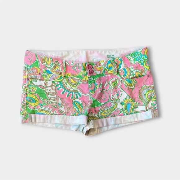 Lilly Pulitzer Pants - Lilly Pulitzer Women's Clifton Short Multi Chin Chin 14
